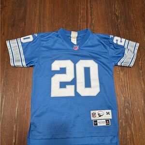 Barry sanders Blue Throwback NFL Jersey